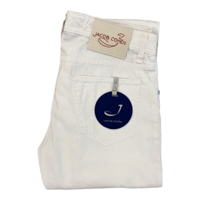 JACOB COHEN J622 COMF OU Herren 5 Pocket Jeans Hose weiß Cotton NEU ETIKETT!