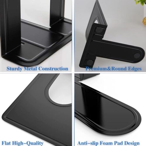 30 Pcs Metal Book Ends for Shelves, Heavy Duty Bookends for Office Home Kitchen - Picture 5 of 7