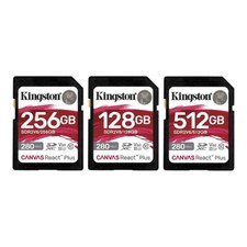Kingston Canvas React Plus 128GB 256GB 512GB UHS-II V60 U3 SD Memory Card