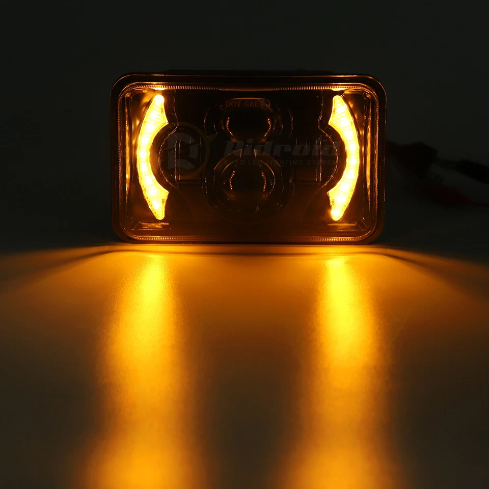 Faro LED cuadrado de 4x6" haz alto/bajo con DRL para Suzuki DRZ400SM DRZ400S DRZ400E Foto 4 de 4