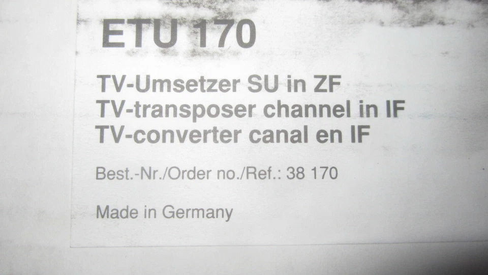 NEU Konvolut FUBA TV Umsetzer Converter Transposer AB- Verstärker Modulator etc - Bild 3 von 4