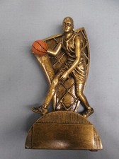 gold BASKETBALL female trophy resin RF1604 award