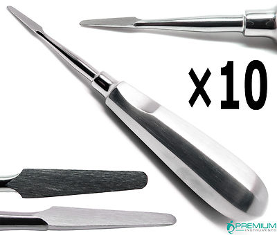 10× Dental Extraction Cogswell A Root Elevator Straight 6.5'' Surgical Tools
