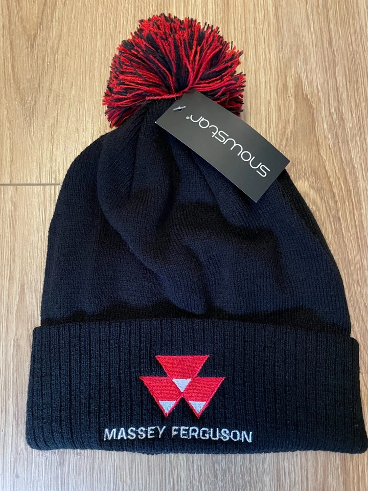 Massey Ferguson Tractor Pom Pom Beanie Hat - One Size