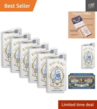 6-Pack Original White Rolling Papers - Eco-Friendly Flax & Natural Gum Arabic