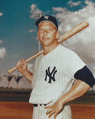 MICKEY MANTLE 8X10 PHOTO NEW YORK YANKEES NY BASEBALL PICTURE 3/4
