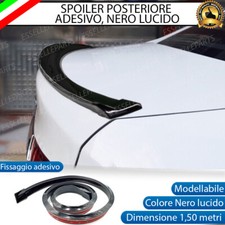 SPOILER POSTERIORE ADESIVO PER MG 3 MG3 NERO LUCIDO ALETTONE TETTO