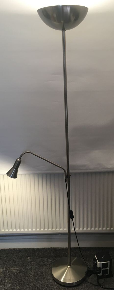 Ikea Tall Reading Light TÅGARP Floor Uplighter, Black/white IKEA