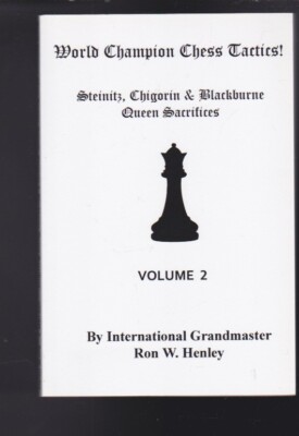 SET OF 2: World Champion Chess Tactics! Vol #1+2 SIGNED COPY LN