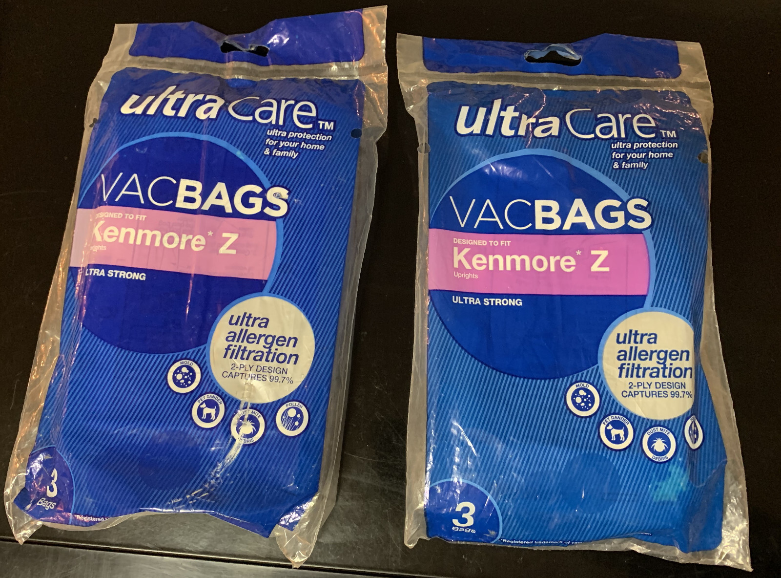 2 Ultra Care Vac Bag Kenmore Z Upright Vacuum bag pack of 3 eBay