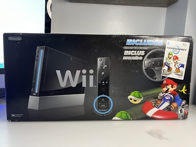 Mario Kart Wii Console Bundle Original Box With Wii Motion Plus