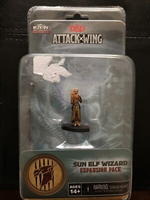 Sun Elf Wizard Expansion Pack D&D Dungeon and Dragons Attack Wing Figure NEW