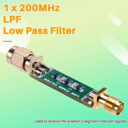 1Pcs 200MHz LPF Low Pass Low-Pass Only for Receive FM, Aviation, V-Band9937 - Afbeelding 6 van 7