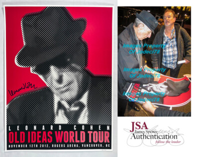 Leonard Cohen Signed 2012 OLD IDEAS TOUR Vancouver Poster EXACT