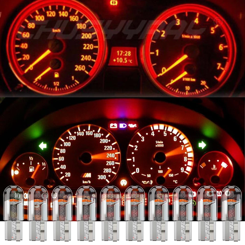 Red cheap speedometer lights