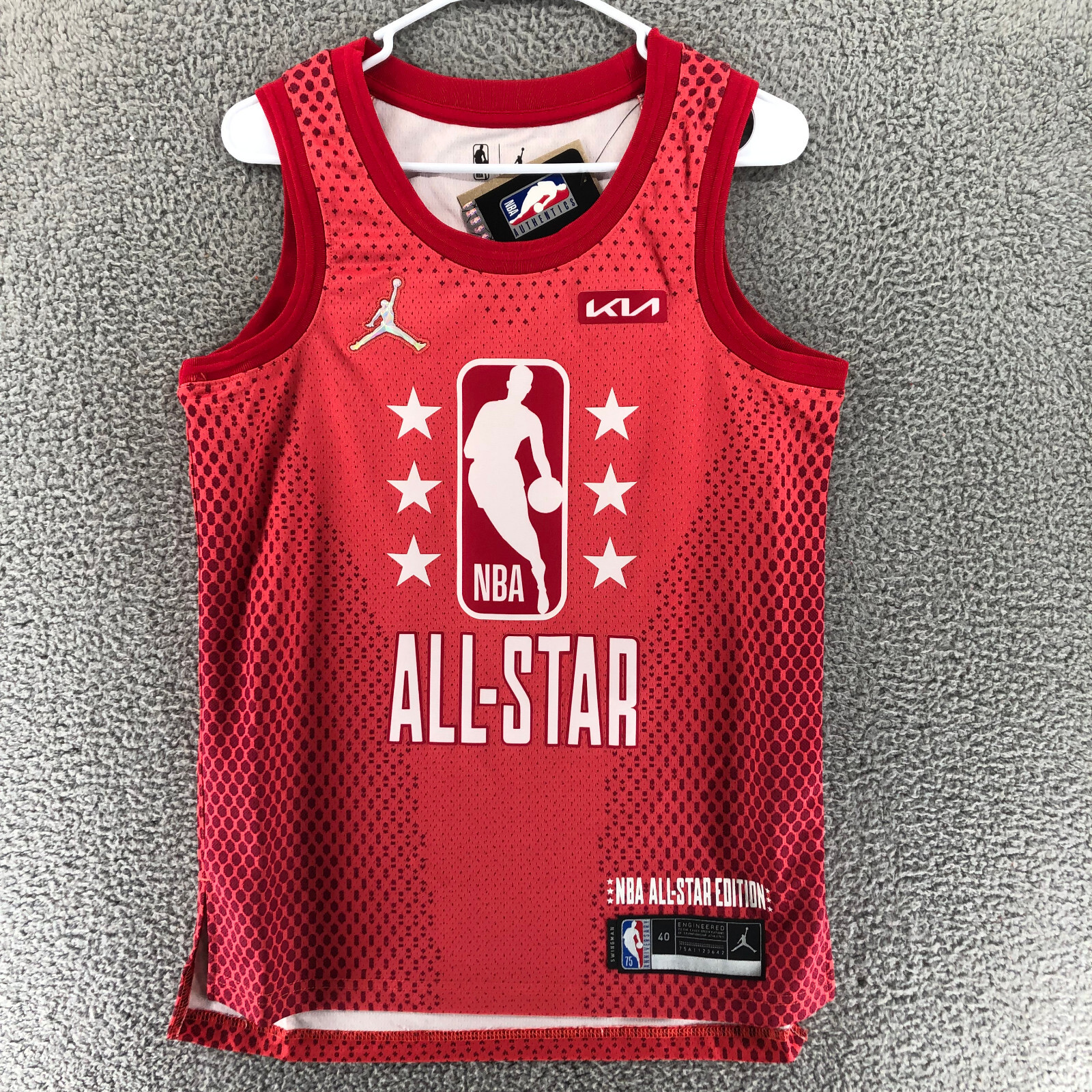 Jordan James Harden 2022 NBA All Star Swingman Jersey DH8042 615 Size XXL 2XL