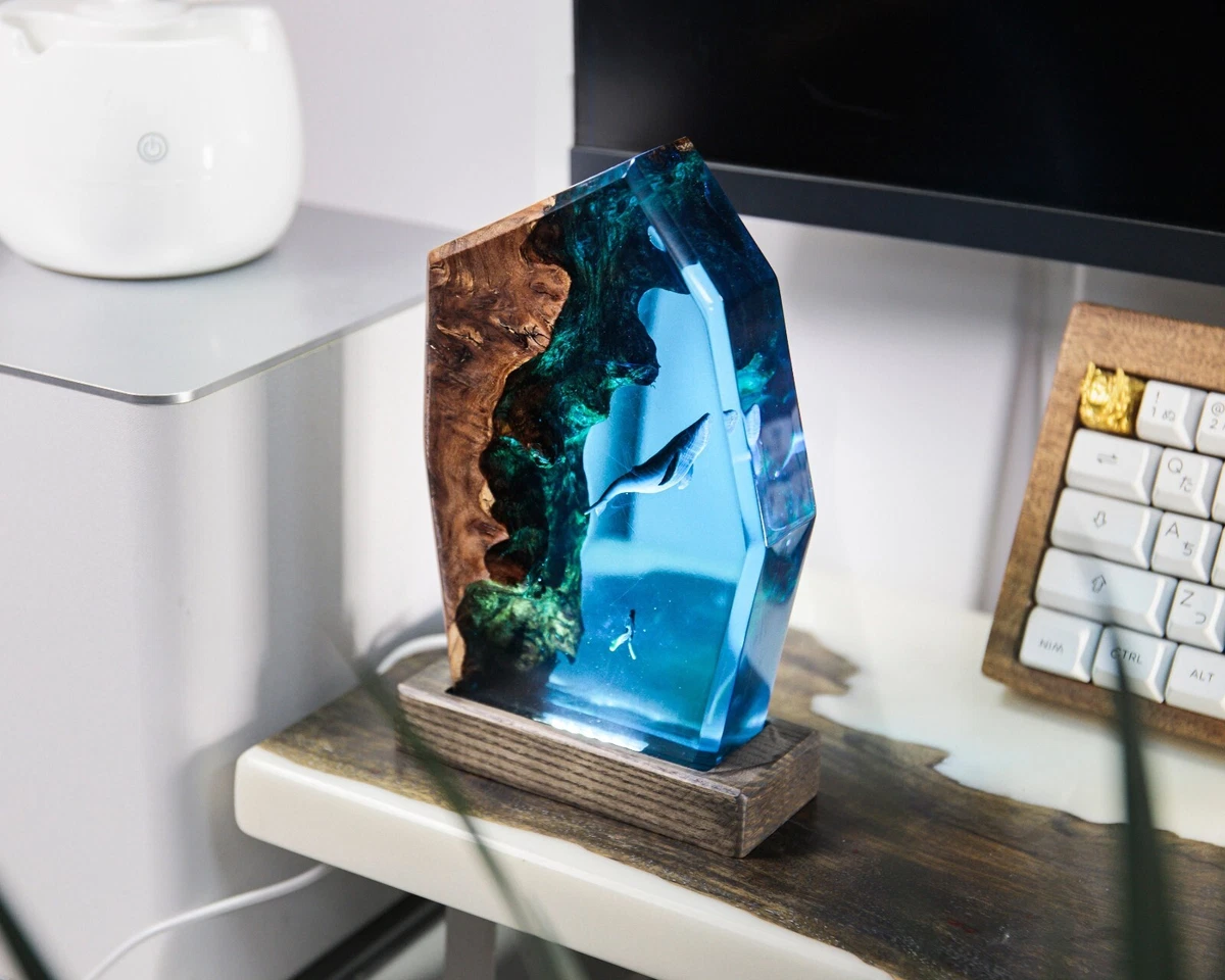 Epoxy resin lamp deals
