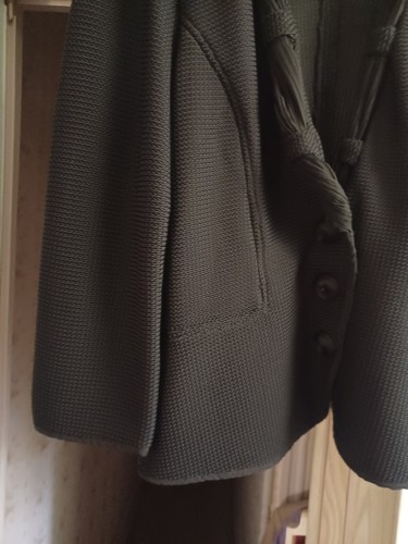 Armoni Collezioni womens open knit cardigan Nylon Elastane size 12 black - Picture 5 of 11