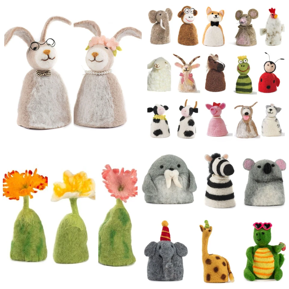 Eierwärmer Tiere Filz gefilzt Frühstück Ostern Ei Tischdeko Eiermütze Eierhut - Bild 2 von 4