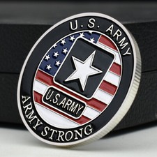 US Army 173rd Airborne Brigade Silver Challenge Medal Sky Soldiers Memorial Coin