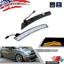 Amber LED Front Side Marker Indicator Lights For 02-08 Mini Cooper R50 R52 R53
