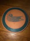 Frankoma 6" Duck Trivet - Hunter Green Glaze