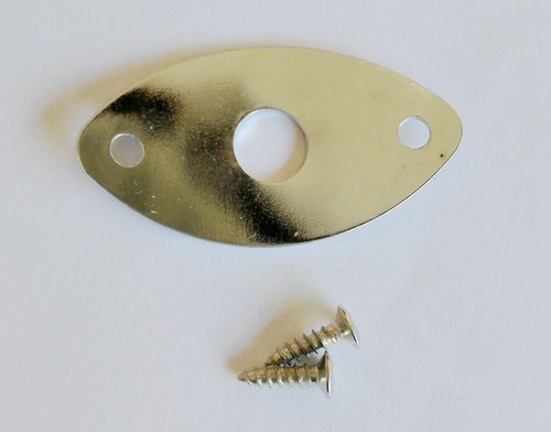 Quality Input Output Jack Plate Square & Oval 4 Epiphone Ibenaz Washburn Guitar - Picture 24 of 29
