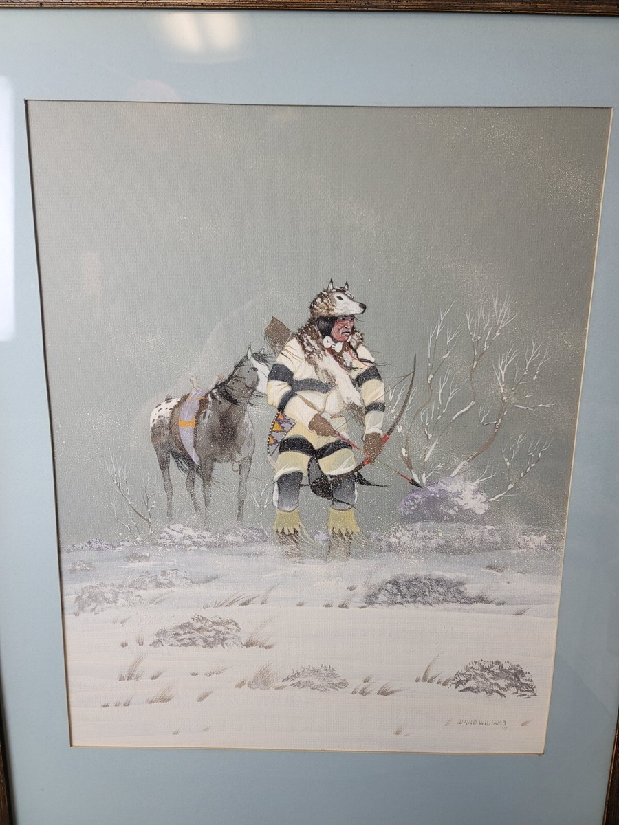 Native American David Williams Tos-que Original Painting 