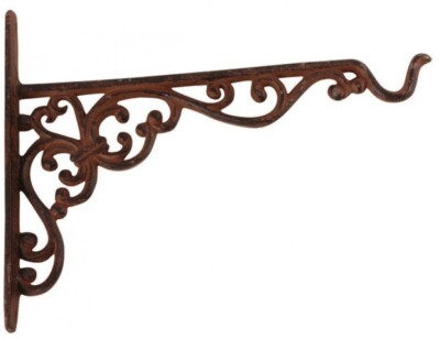Gusseiserner Wandhaken für Hängekörbe / Pflanzen ''M'' (Esschert Design BPH29)