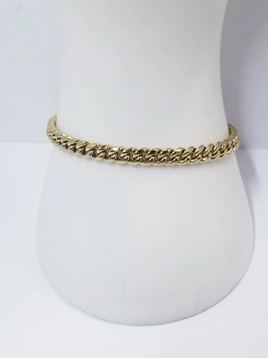 Cuban Link Bracelet - 5mm, Size 9, 18K - The GLD Shop