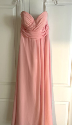 Christina Wu #22767 Long PINK Bridesmaid Prom Event Dress Strapless or Straps 10