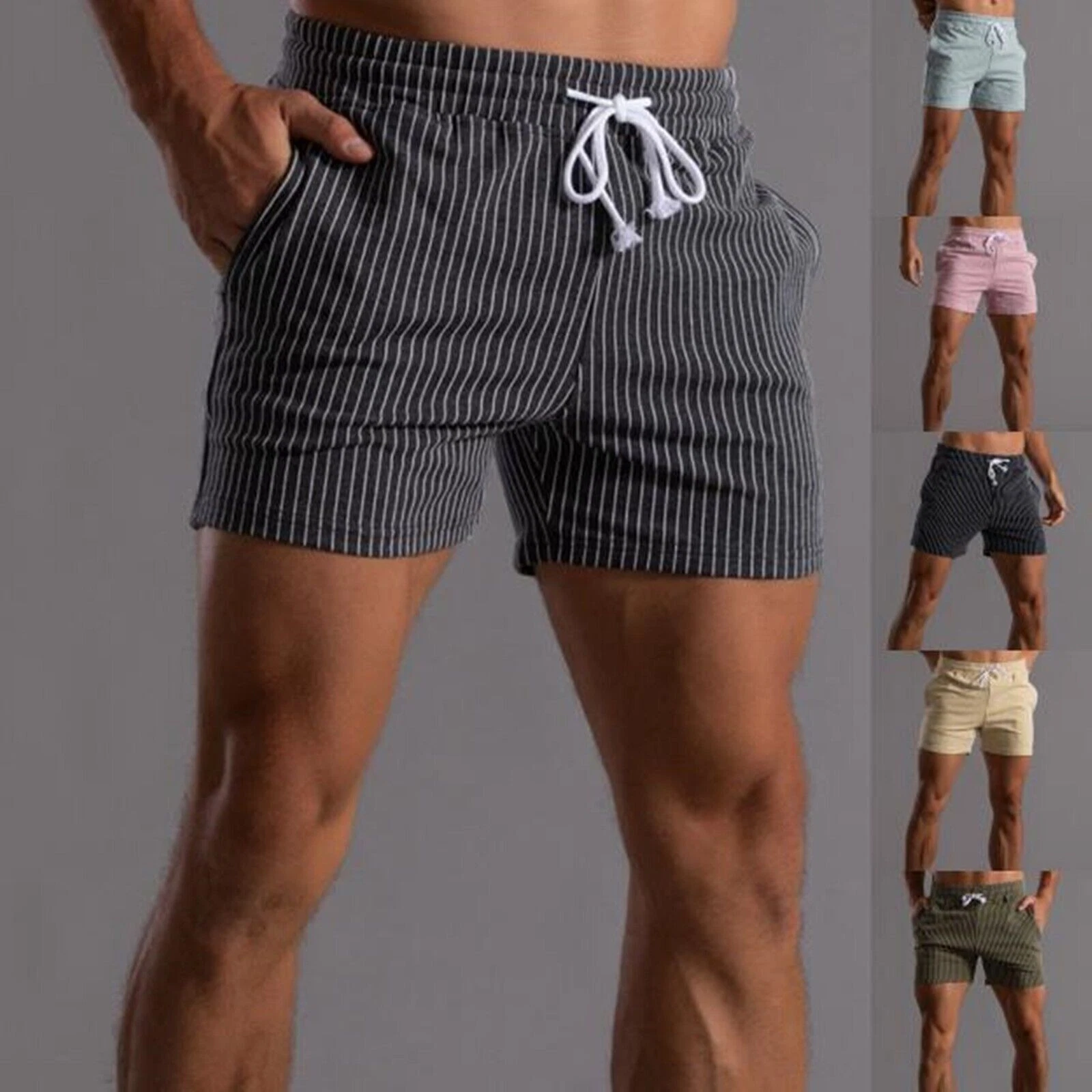 Men's Quick Dry Gym Shorts - Running Workout & Casual Training Pants
