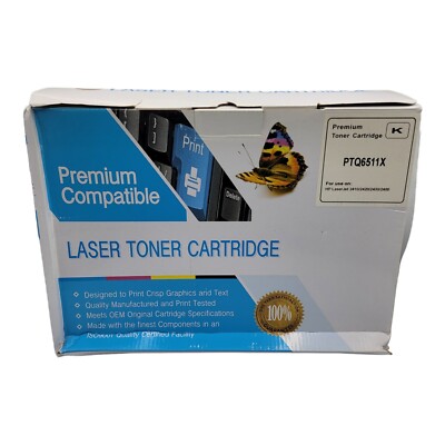 Lot of 2 Premium Compatible Laser Toner Cartridge PTQ6511X for HP LaserJet 2400