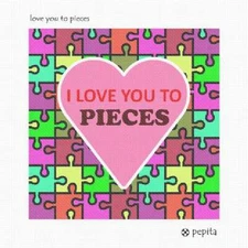 Love You To Pieces Needlepoint Kit or Canvas