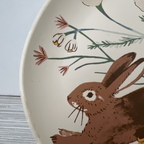 Target Threshold Easter Bunny Rabbit Spring Flowers Melamine Salad Plate 2021 - Picture 5 of 6
