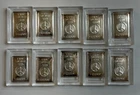 Lot Of 10- I Gram PEACE SYMBOLS .999 Fine Silver Bars 2012 Limited Edition