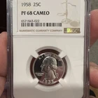 1958 Washington Quarter NGC PF68 Cameo White PR68 Cameo Frosty