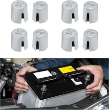 Ziciner 4 Pairs Battery Post Shims, Lead Alloy Car Adapter 4 PCS 