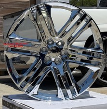 26” Inch New 2102 CHROME WHEELS TIRES Silverado Tahoe Suburban Yukon Sierra Ram