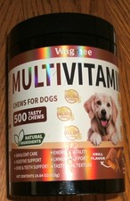 Wagmee Dog Vitamins MultiVitamins and Supplements, 500 Soft Chews 09/2027 Exp.