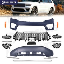 Front Bumper Cover Assembly Wfog Lights Kit For 2022-2024 Jeep Grand Cherokee