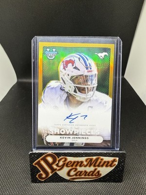 2025 Bowman U Best Kevin Jennings Showpieces Auto Gold Refractor #/50