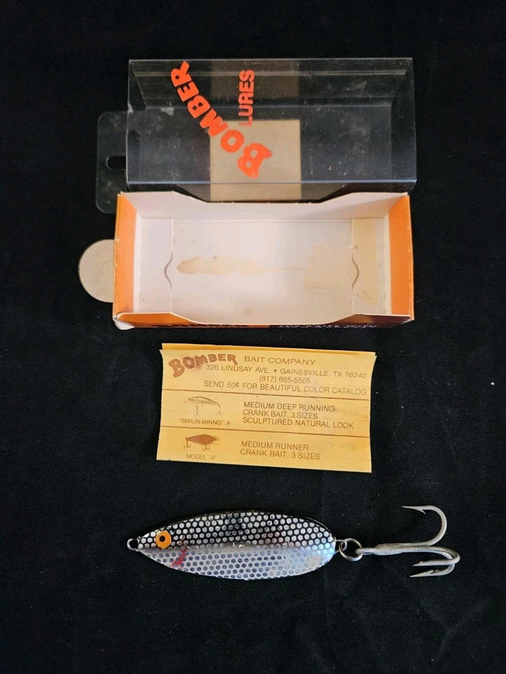 Bomber Striper Slab Vintage Metal Jig Fishing Lure in Box - Image 3 of 4