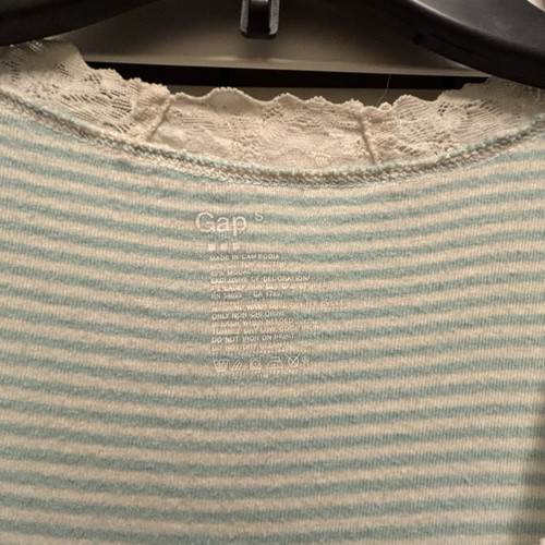 Vintage Gap Shirt Women’s Blue Lace Babydoll Fairy Y2K Cottage Coquette Tank Top - Picture 3 of 7