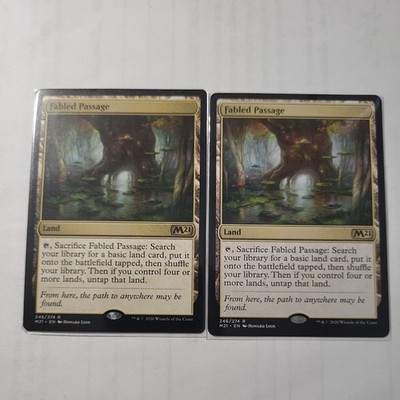 MTG Fabled Passage-Core Set 2021 NM-M X2