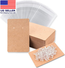 Earring Display Cards with 100 Pcs Earring Holder Cards 200 Pcs Earring Backs an