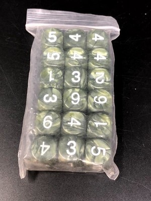 Project Elite - CMON - Kickstarter Exclusive - MARBLE HIT DICE PACK (18) Würfel