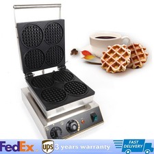 1750W Commercial Waffle Maker Stainless Steel...