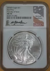 2024(P) American Silver Eagle NGC MS70 Star Privy Michael Gaudioso Signed