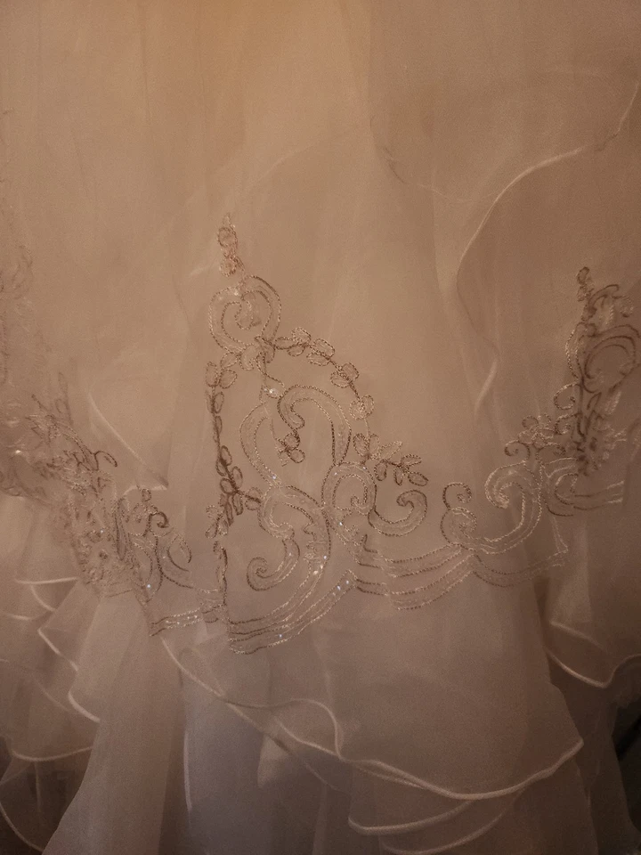 Vestido de novia de diseñador talla grande Foto 2 de 4